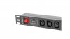 Listwa zasilająca RACK PDU 1U 10A 10xIEC C13 2m czarna C14 PDU-10I-0200-IEC-BK